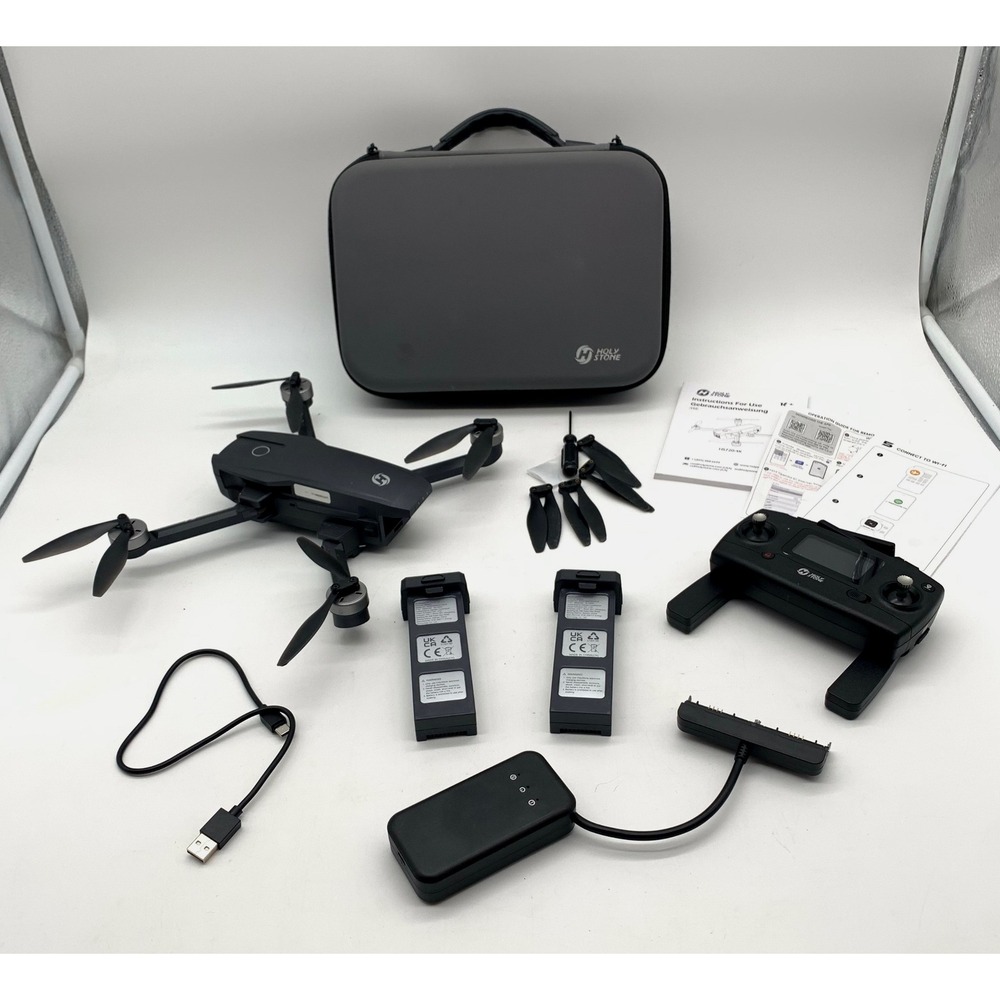 Holy Stone HS720 Drone 4K UHD Camera GPS Quadcopter Brushless Motor Gray Case